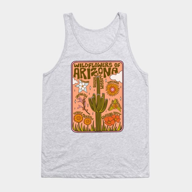 Arizona Wildflowers Tank Top by Doodle by Meg